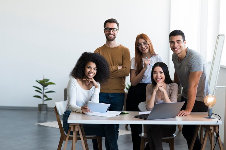 Group of people in a professional setting